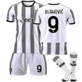 thumbnail image 1 of Nueva temporada 22-23 Juventus Home Niños Adultos Fútbol Soccer Jersey Trainin Jersey Suit-Vlahovic NO.9-S BmatwkZeng Bmatwk Jersey, 1 of 2