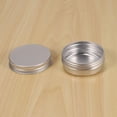 thumbnail image 6 of Pack of 120 Screw Top Round Aluminum Tins Cans - Aluminum Screw Lid Round Tin Container Bottle, 6 of 8