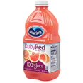 Ocean Spray 100 Juice, Ruby Red Grapefruit, 60 Ounce Bottle