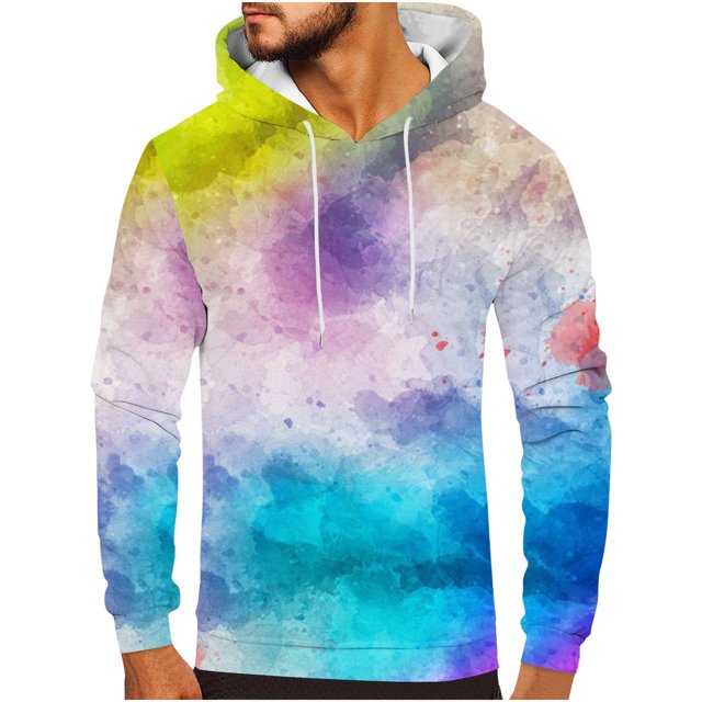 Sudadera con capucha para hombre, informal, de moda, con cuello redondo, estampado, jersey de manga larga, sudadera, blusa para hombre