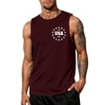 thumbnail image 2 of 4th of July American Flag Patriotic Tank Top Shirts Mens Muscle Sleeveless Graphic Gym Workout Shirt, 2 of 4