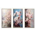 thumbnail image 2 of Designart "Pink Cherry Blossom love expression V" Floral & Botanical Framed Wall Art Set Of 3 - Pink Cherry Blossom Frame Gallery Wall Set For Home Decor, 2 of 7