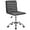 Grey, variant on XPOPR Mid Back Task Chair, Low Back Leather Swivel Office Chair, Vanity Chair for Makeup Room, Computer Desk Chair Retro with Armless Ribbed (Black)