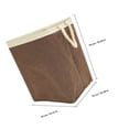 thumbnail image 2 of Raindrops Slim Laundry Hamper Foldable Coffee Color Sturdy Large Capacity Basket, 2 of 6