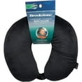 Brookstone Microbead Travel Head and Neck Pillow Lightweight and Plush with Phone or Headphone