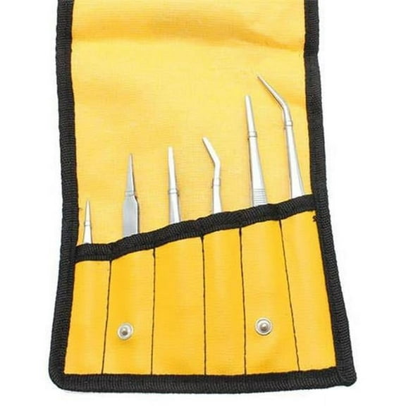 Aven 18474 General Purpose Tweezers & Forceps Set - 6 Piece