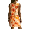 thumbnail image 7 of QUNYINEY Beach Sun Dresses for Women Mini Floral Sleeveless A Line Tank Dress Casual with Pockets V Neck Loose Fit Dresses, 7 of 7