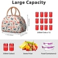 thumbnail image 5 of Insulated Lunch Bag Women, Reusable Sea Animal Lobster and Crab Tote Lunch Box, Leakproof Cooler Lunch Bags for Work Office Travel Picnic, 5 of 6