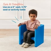 ECR4Kids Tri-Me 3-In-1 Multipurpose Outdoor Cube Chair, Children's Furniture, Blue