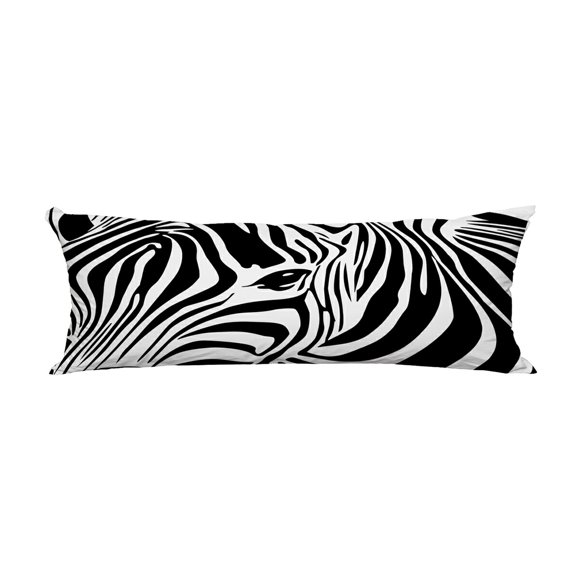 ABPHQTO Zebra Body Pillow Covers Pillow Case Protector Pillowcase 20x60 Inch