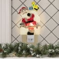 thumbnail image 2 of Northlight Santa in Chimney Frosted Christmas Night Light - 6.25", 2 of 6