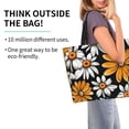 thumbnail image 2 of Easygdp Yellow White Daisy Pattern Bolsas Tote para Mujer, Bolsos de Hombro para Viaje, Bolsos de Mano de Gran Capacidad para Compras y Trabajo, 2 of 8
