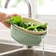thumbnail image 5 of Juego de 2 coladores de cocina, colador de Pasta, cuenco de fruta de plástico, coladores con tapas, cuenco de drenaje de doble capa, cesta de lavado de verduras, 5 of 6