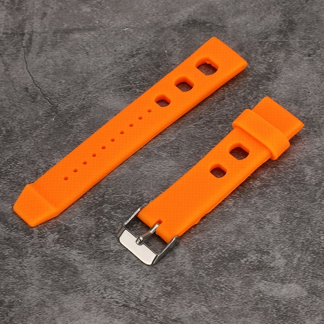 Watch Strap 20mm Watch Band Silicone Pin Buckle Waterproof Sweat Proof Watch Strap