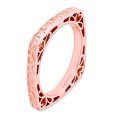 thumbnail image 3 of Sterling Silver Stackable Expressions Polished Pink-plate Square Ring Size 6, 3 of 3