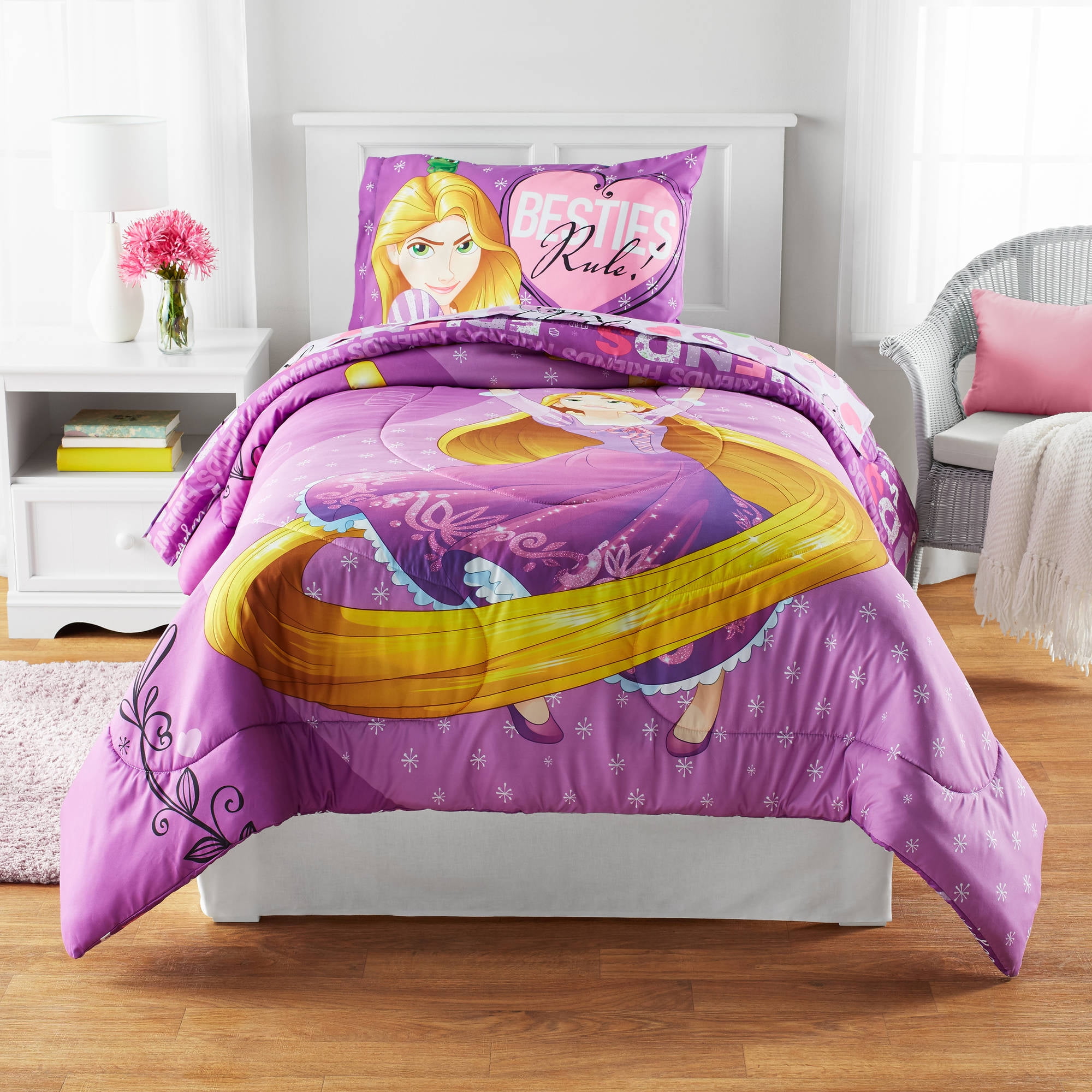 Disney Rapunzel Friends Light Your Way Reversible Twin Full Disney Rapunzel Friends Light Your Way Reversible Twin Full Bedding Comforter Exclusive Com