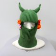 thumbnail image 2 of Gorro de cosplay con cuernos de toro, cálido, suave y acogedor, para adultos y niños, 2 of 4
