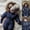 Navy, variant on Girls Snow Suits Winter Outerwear Romper Coat Warm Jacket Snow Wear Jumpsuit Girls Coat&jacket