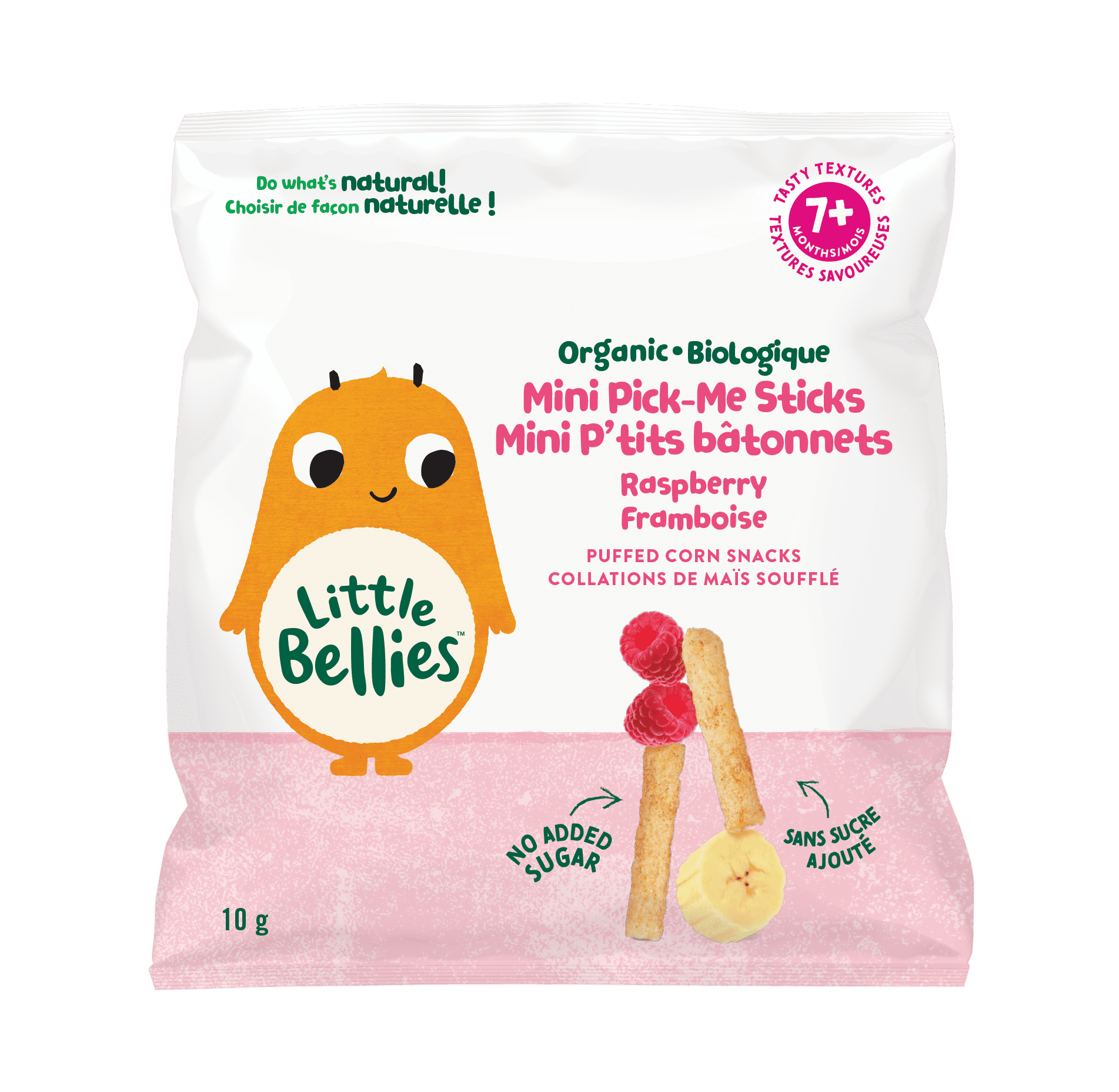 Little Bellies Framboise Mini P'tits Batonnets 7+ Months, 10gr