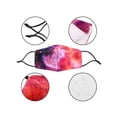 thumbnail image 2 of 2 Pack Cloth Face Mask Reuseable Washable Print Mouth Mask Cover&nbsp;Galaxy Blue/Red, 2 of 4