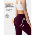 thumbnail image 4 of CAMBIVO Flare Leggings for Women, Bootcut Yoga Pants with Pockets, Tummy Control Workout Pants Non-See-Through, 4 of 7