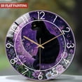 thumbnail image 2 of Decorative Clocks：Adorable Black Cat Sitting in A Crescent Moon Glass Wall Clock for Homes, Bars, Offices, Man Caves, Garages, And Living Rooms. Also Makes A Great Gift. St, 2 of 8