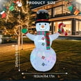 thumbnail image 3 of Heiko 7.8FTJuly Christmas Inflatables Clearance Snowman holding a cane Blow Up Mold Yard Decorations Build Led Lights for Outdoor Garden Lawn Holiday Party, 3 of 6