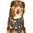 thumbnail image 5 of Dog Bandanas, Stamp Pattern Italian Adjustable Dog Scarf Triangle Bib Handkerchief Accessories for Small Medium Large Dogs, Cats, Pets, 5 of 6