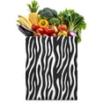 thumbnail image 1 of Zebra Print Canvas Tote Bag Abstract Zebra Pattern Black and White Stripes Rainbow Multicolor Zebra Modern Fashion Cute Cartoon Design Aesthetic Gradient Reusable Eco-Friendly Shopping Tote, 1 of 6