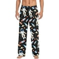 thumbnail image 2 of FREEAMG Men's Cotton Pajama Pants Lounge Sleep Pants Soft Sleepwear Pajama Bottoms with Pockets, 2 of 7