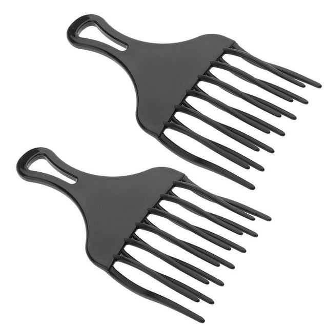 Peine de pelo afro Macarena 2 piezas de plástico negro