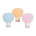 thumbnail image 2 of 3 pcs Silicone Travel Bottles, 3 oz Portable and Reusable Travel Bottles for Toiletries, Leak Proof Squeezable Travel Toiletry Bottles Travel Lotion Container, 2 of 7