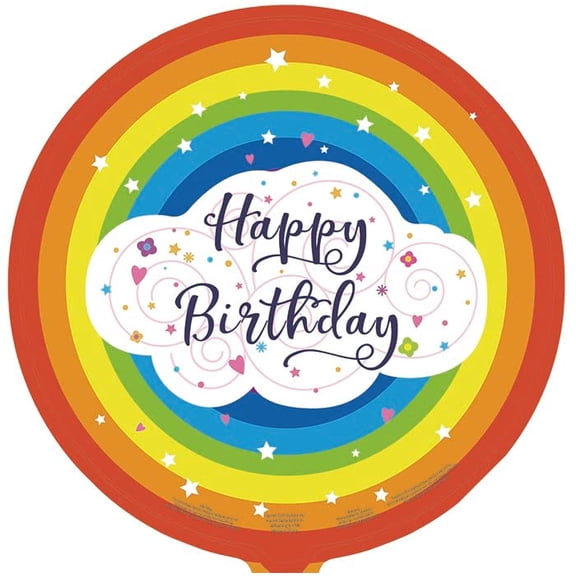 Harnel 18" Birthday Mylar Balloons for all ages - Pack of 10