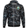 thumbnail image 3 of Sudadera con capucha y cremallera con la bandera del país de moda de primavera y otoño, nueva y popular sudadera con capucha con estampado 3D del emblema nacional de Costa Rica, abrigo para niños, 3 of 5
