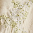 thumbnail image 5 of Holzkary Embroidered Tops for Women Cotton Linen Tops Summer 3/4 Sleeve V Neck Button Loose Plus Size Shirts Casual Summer Boho T Shirts Loose Fit Half Sleeve Floral Blouses Yellow L, 5 of 6