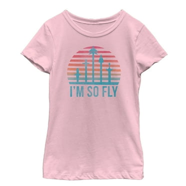 Girl's Star Wars Resistance Retro I'm So Fly  Graphic Tee Light Pink X Small