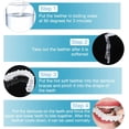thumbnail image 3 of 2 pares de dentaduras postizas cosméticas, carillas dentales superiores e inferiores, dentaduras postizas instantáneas, carillas de dientes postizos, dentaduras postizas de sonrisa perfecta con caja de almacenamiento para hombres y mujeres JM MX-0134187FYD, 3 of 5