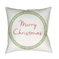 thumbnail image 2 of Surya  Merry Christmas II Square Throw Pillow - Green & White - 18 x 18 x 4 in., 2 of 4