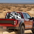 thumbnail image 3 of SEANATIVE Truck Rear Window Decal 66.9" x 22.4" Back Window Graphic Decal for Trucks Pickup SUV Perforated Vinyl Graphic Stickers Universal Fit Car Decorations, Cow Print White Black, 3 of 7