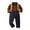 Brown, variant on Boys Dress Clothes Boys Long Sleeved Shirt and Overalls Suit Comfortable Soft Fashionable Christmas Print Gentleman Suit for Boys Brown,12-18 Months