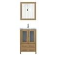 thumbnail image 5 of Vanity Art 24" Single Sink Freestanding Bathroom Vanity Set with Ceramic Top and Mirror, 5 of 7