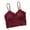 Wine red, variant on Wuffmeow Women Lingerie Corset Lace Floral Bralette Padded Bra Camis Underwear Wire Free Sheer Lace Bra Crop Tops Brassiere
