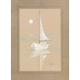 thumbnail image 2 of Paul Brent 25x32 Gallery Wrapped Canvas Wall Art Titled - White Sailboat, 2 of 4