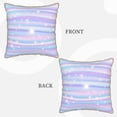 thumbnail image 3 of Kll Striped Gradient Decorative Throw Pillow Covers Velvet Soft For Couch Sofa Bedroom Living Room Outdoor -18"X18", 3 of 8