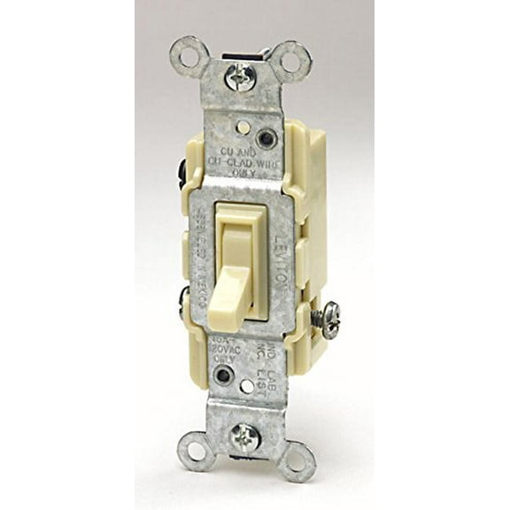 Leviton S01-CS415-IS Ivory Commercial Grade 4-Way AC Quiet Switch Toggle