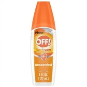 OFF! FamilyCare Mosquito Repellent IV, Unscented, 6 oz, 1 ct, Pack of 4