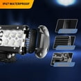 thumbnail image 2 of Waywe Led Light Bar 12 Inch 72W Spot Flood Combo Lights Working Light Off Road Led Lamp Driving Lights for Truck Pickup SUV ATV, 2 of 9