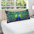 thumbnail image 5 of GZHJMY Beautiful Peacock Plush Pillow Case,Zippered Bed Pillow Pillowcases,Super Soft and Cozy Pillowcase Covers for Sleep - Queen Size 20x30in Home Decor, 5 of 7