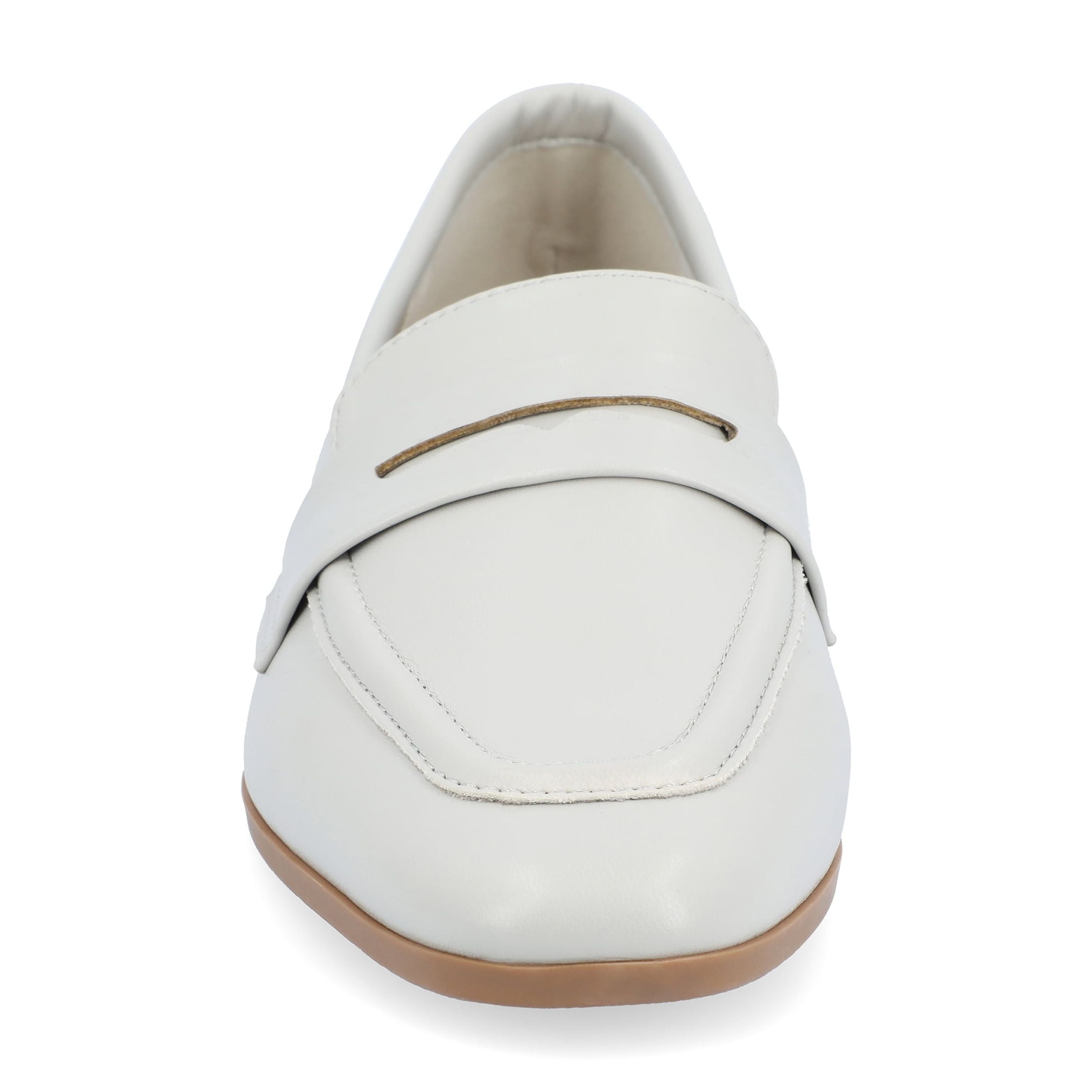 Journee Womens Myeesha Loafer Slip On Square Toe Dress Flats