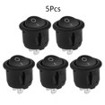 thumbnail image 1 of xinxinxx 5pcs Mini Round Boat Rocker Power Switches 12A/250V 2 Pin ON-OFF Plastic Push Button Switch, 1 of 8